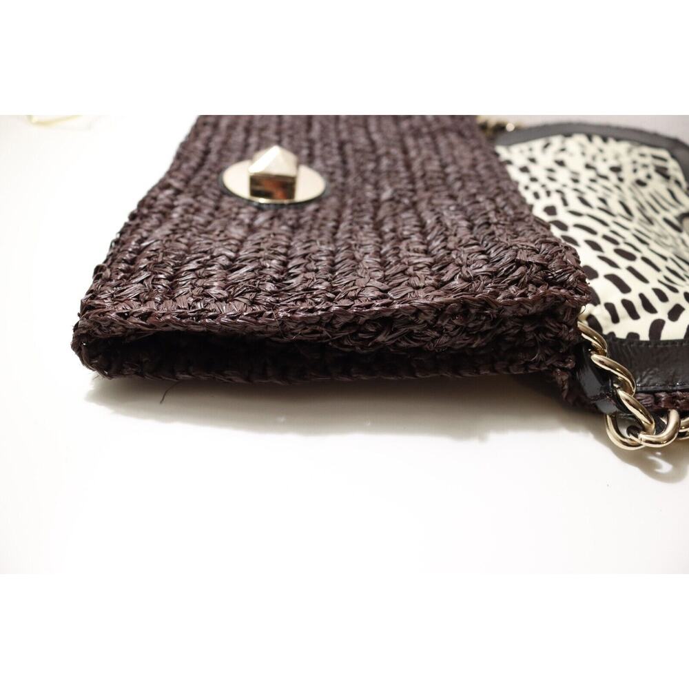 Kate Spade New York Rose Hall Monette Brown Wicker Shoulder Bag RARE! - Picture 11 of 16
